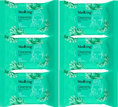 MasKing Face Cleansing & Make-up Remover Wipe (Pack 6) Makeup Remover
