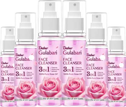 Dabur Gulabari Rose Glow Face Cleanser, Moisturise & Refresh Makeup Remover