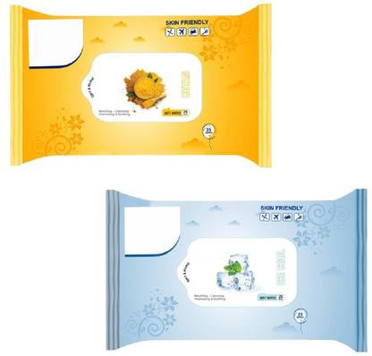 Facejewel Cleansing Moisturising & Soothing Ubtan, Ice Cool Wet Wipes Makeup Remover