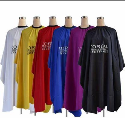 HILAL THE CReSCenT Pack of 6 with different colour Saloon apron hair cutting Apron Makeup Apron