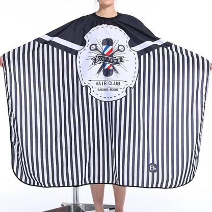 HILAL THE CReSCenT Strap Hair Cutting Sheet Apron Barber Saloon or Home Use ( Coif Feur,Barber Moo) Makeup Apron