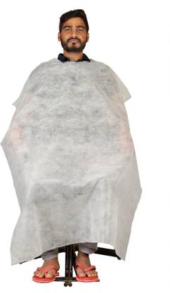 M's Solutions & Enterprises Pack of 10 Disposable Hair Cutting Sheets For Salon, Spa, Parlour, Hospital, Makeup Apron