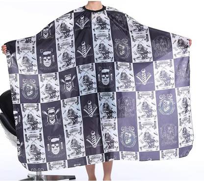Crazzy Professional Saloon Hair Cutting Sheet Apron Barber Saloon or Home Use(BARBER SHOP)Waterproof Makeup Apron