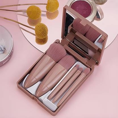Anatomicals Travel Size Makeup Brushes Set Mini Makeup Brushes