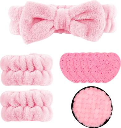 LQZ Face Wash Kit Headband Makeup Remover Soft Plush Makeup Headband