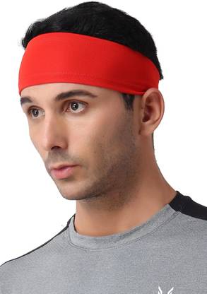 TKSA STYLE Headbands Men Women Running Gym Yoga Workout Red Makeup Headband