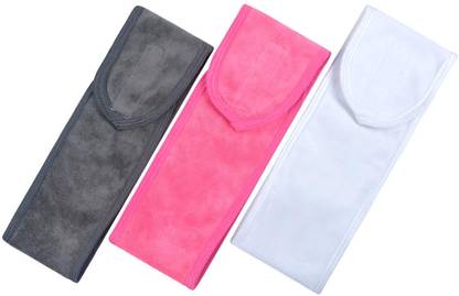CRIYALE Washable Soft Facial Spa Headband Head Wrap For Salon And Home Use(pack of 3) Makeup Headband