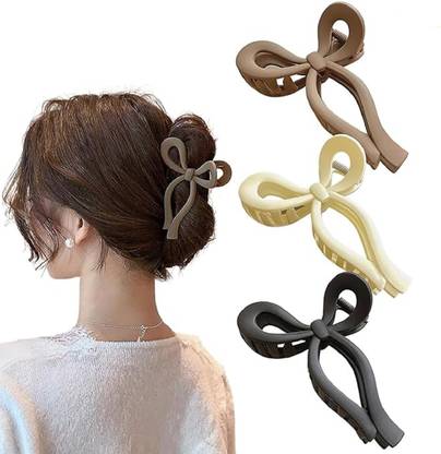 THE MAXIM Bow Claw Clips Utmiga Elegant Butterfly Hair Clips Cute Makeup Headband
