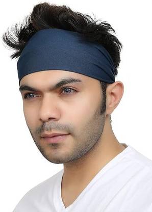 Tough Headwear Headbands Reversible Double Side Sweatband P blue Makeup Headband