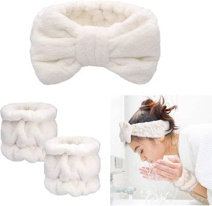 NSUSU SPA HEAD BANDS AND WRIST C Makeup Headband