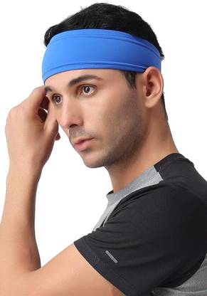 TKSA STYLE Headbands Men Women Running Gym Yoga Workout Royal Blue Makeup Headband