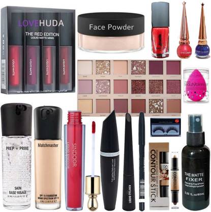 LOVE HUDA Professional Makeup Kit Combo Set For Girls And Woman