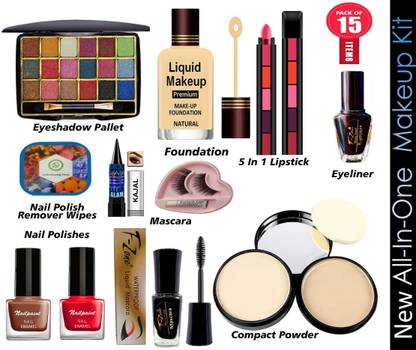 F-Zone New All In one Makeup Kit Of 15 Makeup Items VKP09