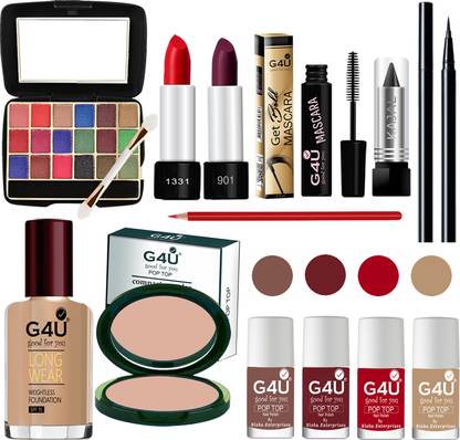G4U Makeup Set for Beginners and Professionals Include Eyeshadow Nail Paint Etc A28