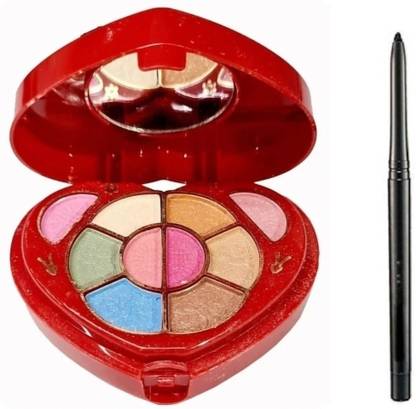 Ashyra Heart Shape Makeup Kit with Black Intense Kajal