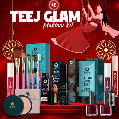 NOY Makeup Kit Combo For Women Haryali Teej Special Box Gift Set For All Skin Tones