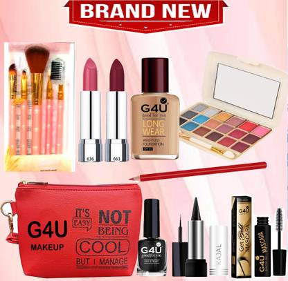 G4U Party ready girls kit | lipsticks | foundation, mascara Etc(Pack of 15 pcs)A68