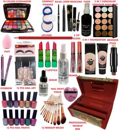 INWISH All in one makeup set of 71 pcs for complete makeup