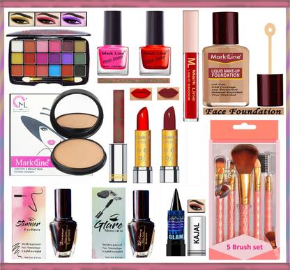 M L Markline Tangent Beauty Makeup Kit of 16 Makeup Items AN09