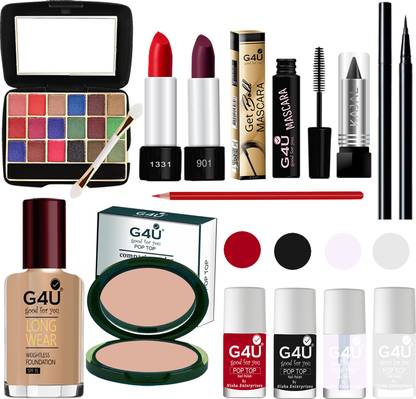 G4U Makeup Set for Beginners and Professionals Include Eyeshadow Nail Paint Etc A58