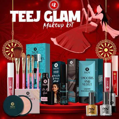 NOY Complete Makeup Kit Set For Her Haryali Teej Combo Gift Box For Every Skin Tone