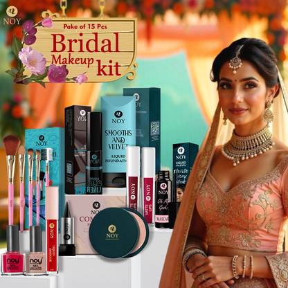 NOY Wedding Makeup Kit Combo Box Waterproof & Fade-Resistant Bridal Kit