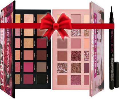 TRENDEE HUDA Nude Edition Eyeshadow, Rose Gold Edition highly pigmented Eyeshadow & Eyeliner.