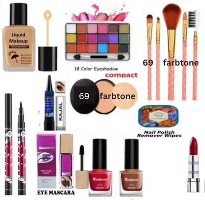 69 farbtone Daily use Makeup kit set for girls