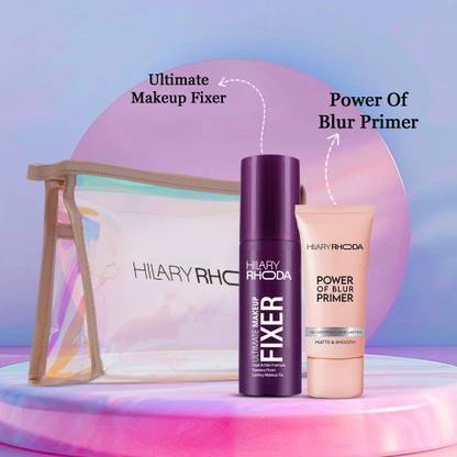 Hilary Rhoda Prime & Fix Set | Locks in Makeup | Makeup Kit for Women | Makeup Combo