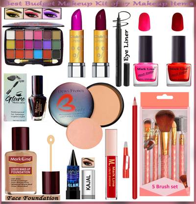 M L Markline Beauty Segment Makeup Kit of 17 Makeup Items AP08