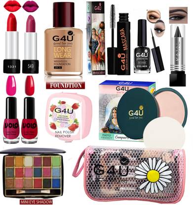 G4U Ultimate Beauty Booster Makeup Kit With Makeup Bag B14