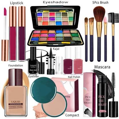 LIpaboma Makeup Combo Kit One-stop Beauty Package for Beginners and Professionals