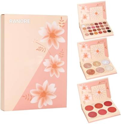 RANORE Daroge All In 1 Make Up Eyeshadow+Highlight+Blush Palette