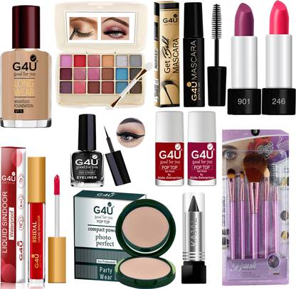 G4U All Women's & Girls essentials in one makeup kit set (Pack of 16)16N23A161