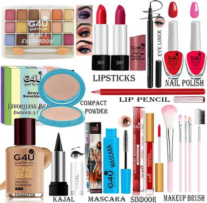 G4U Set of 17 pcs Makeup Kit For Women, Party Wear Makeup Kit 07072023a20