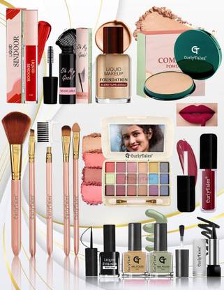 CurlyTales Diwali Gift Pack Makeup Kit Combo Festive Anniversary Gift Ideas For Wife-CT#089