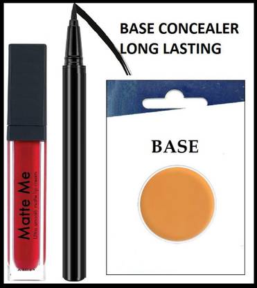AGLEY 1 MATTE ME RED LIPSTICK 1 BLACK EYELINER 1 BLACK EYELINER
