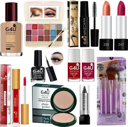 G4U All Women's & Girls essentials in one makeup kit set (Pack of 16)16N23A137