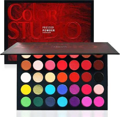SKINPLUS RadiantHue 35-Color Eyeshadow Palette – Intense Pigment Magic