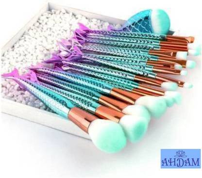 Ferguson Makeup Brushes Set of 10 Pcs Fish Mermaid Tail