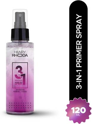 Hilary Rhoda 3-in-1 Primer Spray |Lightweight & Water-Based Primer | Dewy Finish |Oil Control Primer  - 120 ml