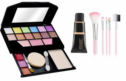 kHUDAt Travel Tales On-The-Go Essentials in Pocket-Sized Case +5 Brush+Foundation