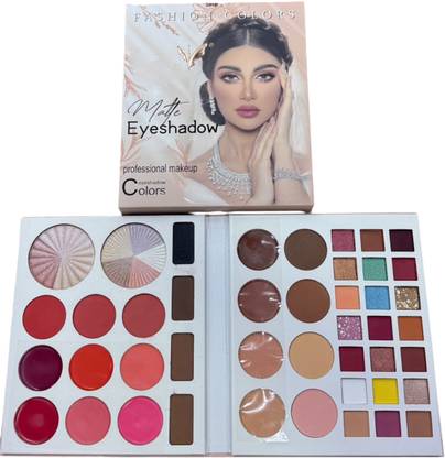 feelhigh All In 1 Makeup Book Palette Eyeshadow, Blusher, Contour, Highlighter, EyeBrow