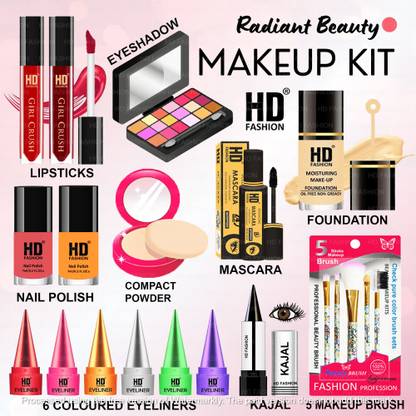 HD Fashion 21 Pcs. Versatile Makeup Kit Full Set Waterproof Makeup Kit Combo for Women I92
