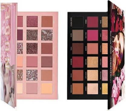 wryak 36 Colors Combo Matte Shimmer EyeShadow Palette Eye Shadow Nude + Rose Gold