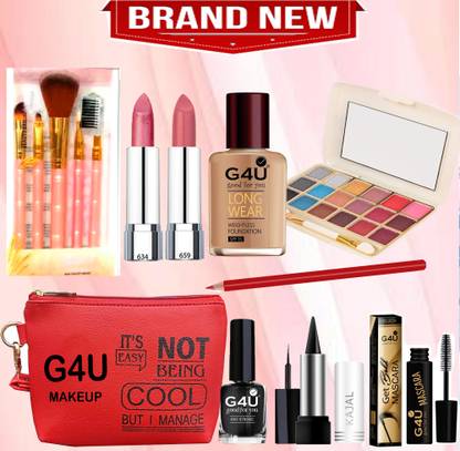 G4U Party ready girls kit | lipsticks | foundation, mascara Etc(Pack of 15 pcs)A266