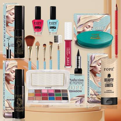 FOPE Makeup Kit Gift Hamper Compact Valentine with Full Coverage Essentials #Set423