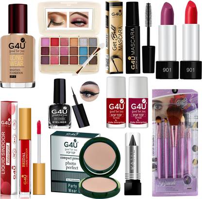 G4U All Women's & Girls essentials in one makeup kit set (Pack of 16)16N23A158