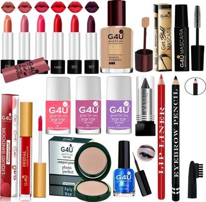 G4U Festive makeup kit for woman with 6 lipsticks and full beauty set for girls A75
