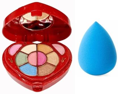 Ashyra Heart Shape Professional Makeup Kit with Makeup Puff for Makeup